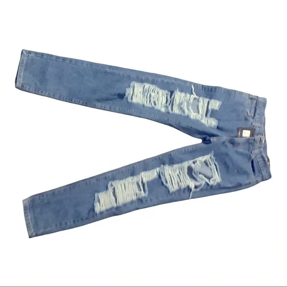 Size 1 Fashion Nova Don’t kill my vibe distressed boyfriend jeans - Picture 6 of 6